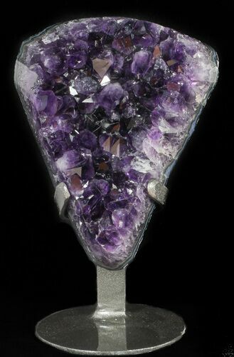 Dark Amethyst Crystal Cluster On Stand - Gorgeous #50710